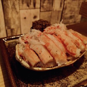 蟹,セイコガニ,香箱蟹,雌蟹,メガニ,ズワイガニ,猫,