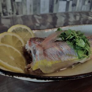 魚料理,和食,マース煮,煮魚,レモン,三つ葉,レモン料理,レモン煮込み,