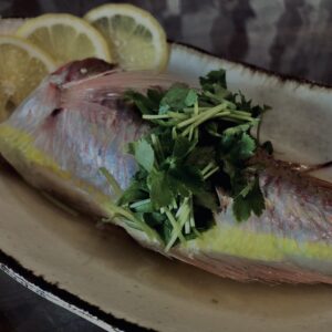魚料理,和食,マース煮,煮魚,レモン,三つ葉,レモン料理,レモン煮込み,