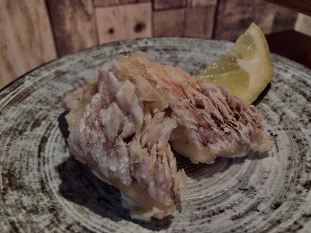 松笠揚げ,魚料理,揚げ物,和食,うろこ揚げ,根魚,