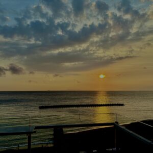 土肥,小土肥海岸,西伊豆,夕日,海,空,