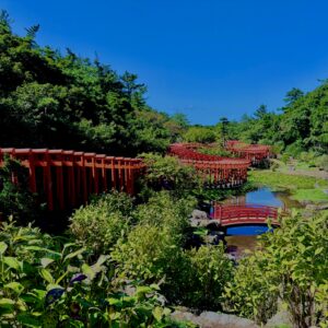 【資料用非配布】高山稲荷神社,青森,鳥居,自然,つがる半島,千本鳥居,