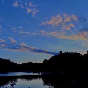 青森,八戸,風景,池,空,田舎,