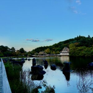 青森,八戸,風景,池,空,田舎,