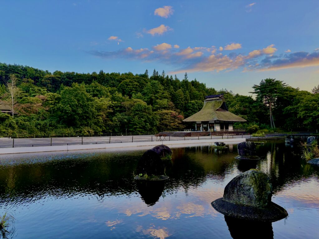 青森,八戸,風景,池,空,田舎,