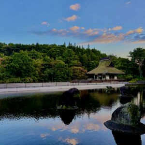 青森,八戸,風景,池,空,田舎,