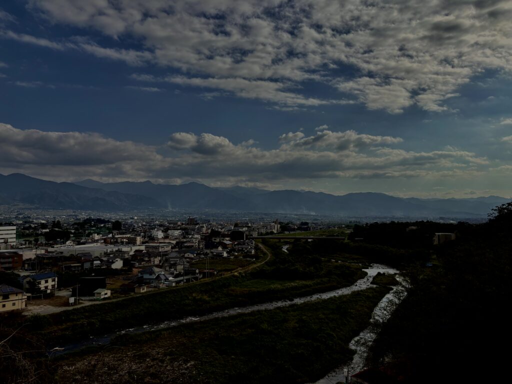 山梨,甲府,風景,空,街並み,
