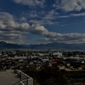 山梨,甲府,風景,空,街並み,