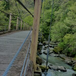 大柳川渓谷,山梨,山,森林,富士川町,渓流公園,吊り橋,